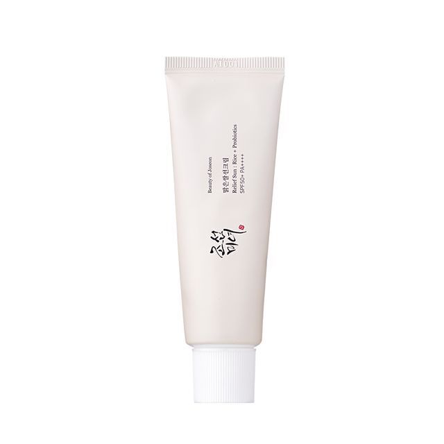 Beauty of Joseon Relief Sun sunscreen tube, SPF50+ PA++++, lightweight moisturizer with rice and probiotics, 50ml.