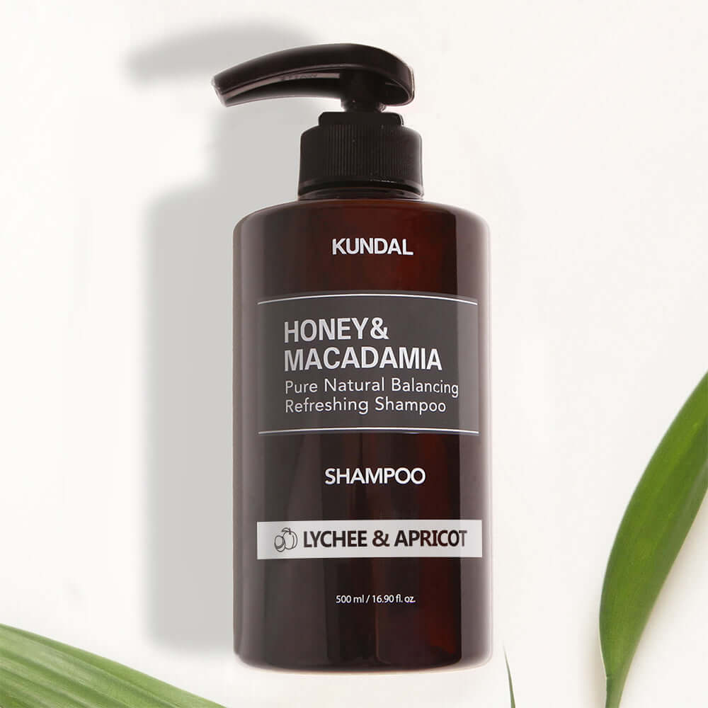 KUNDAL 蜂蜜和澳洲坚果纯天然平衡清爽洗发水 500ml #荔枝和杏子