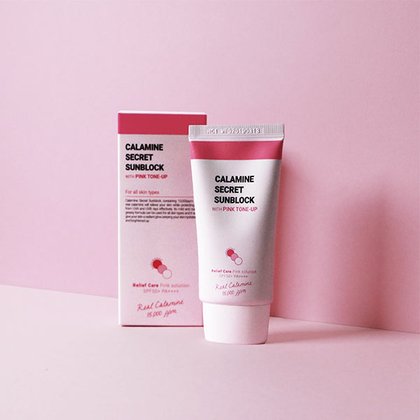 K-SECRET Calamine Secret 粉色亮肤防晒霜 50ml