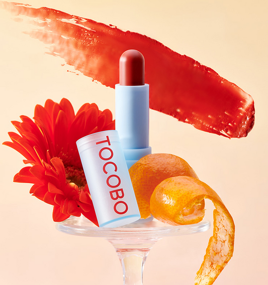 TOCOBO 橘红色玻璃润色唇膏