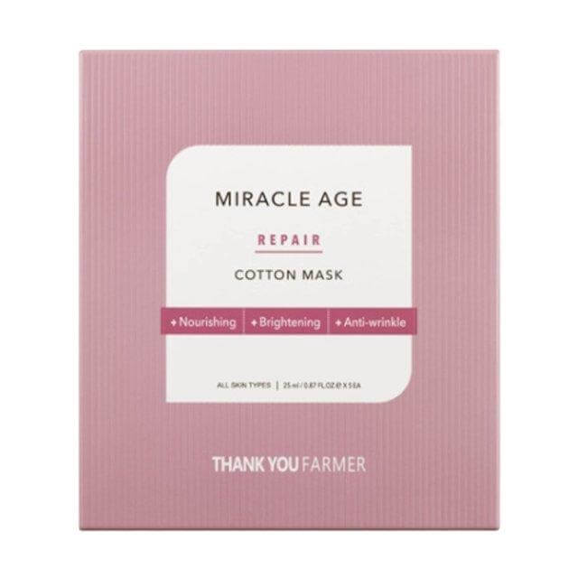 THANK YOU FARMER 奇迹抗衰老修复棉面膜 25ml X 5