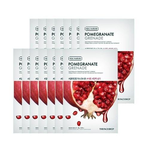THE FACE SHOP REAL NATURE Face Mask #Pomegranate x 10