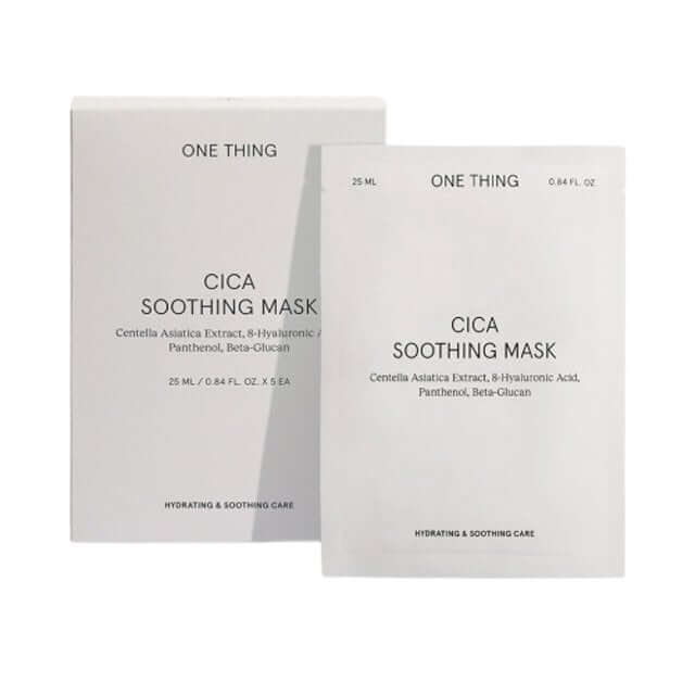 ONE THING Cica Soothing Facial Sheet Mask x 5