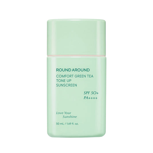 ROUND AROUND 舒适绿茶提亮防晒霜 SFP50+ PA++++ 50ml