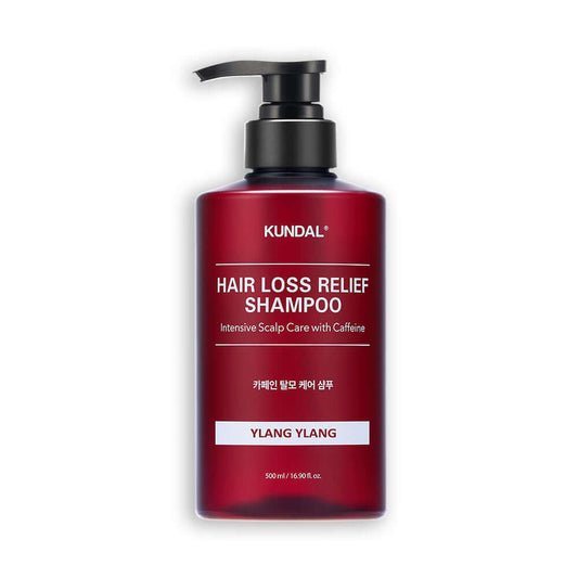 KUNDAL 脱发缓解洗发水 强效头皮护理 含咖啡因 500ml #YLANG YLANG 