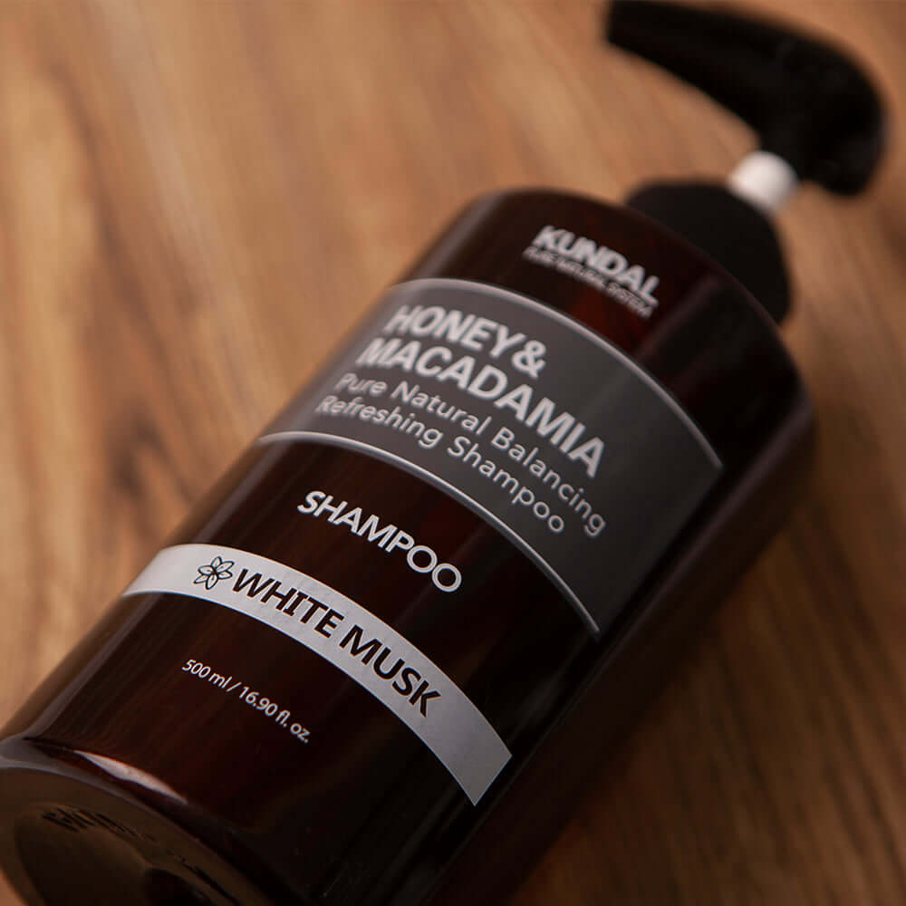KUNDAL 蜂蜜澳洲坚果纯天然平衡清爽洗发水 500ml #白麝香