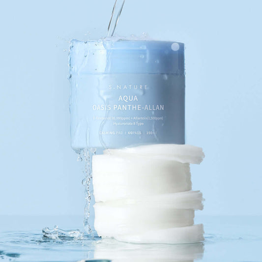 S.NATURE Aqua Oasis Panthe-Allan 舒缓棉片 60片 190毫升