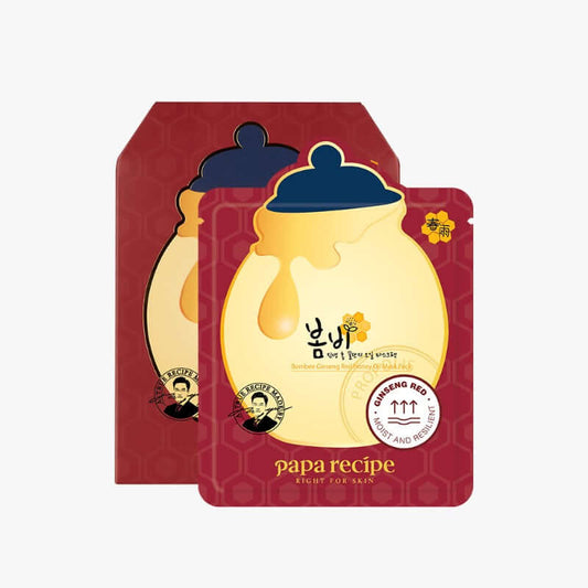 papa recipes Bombee 人参红蜜油面膜套装 20g x 10 片