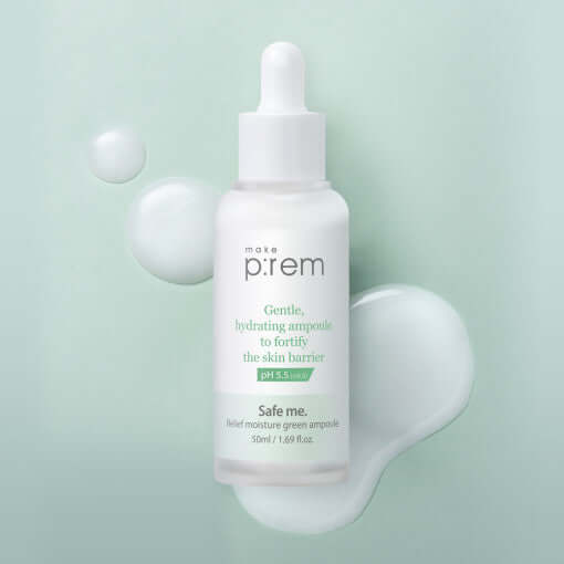 make p:rem Safe Me. 舒缓保湿绿色安瓶 50ml