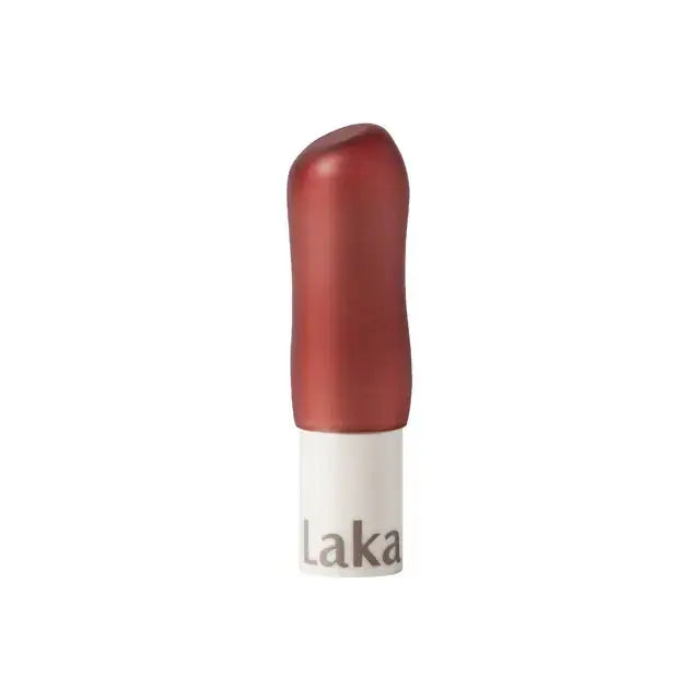Laka Soul Vegan Lip Balm in futuristic packaging, tinted for hydration with shea butter and almond oil.
