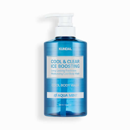 KUNDAL Cool &amp; Clear Ice Boosting 清凉沐浴露 500ml #Aqua Mint