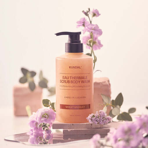 KUNDAL EAU THERMALE SPA 磨砂沐浴露 500ml #紫罗兰铃兰
