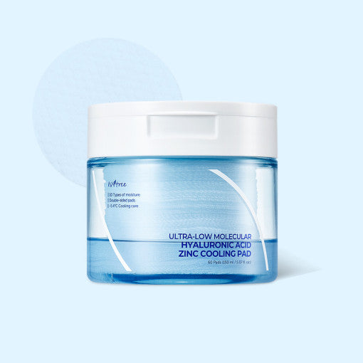 Isntree Ultra-Low Molecular Hyaluronic Acid Zinc Cooling Pad 150ml
