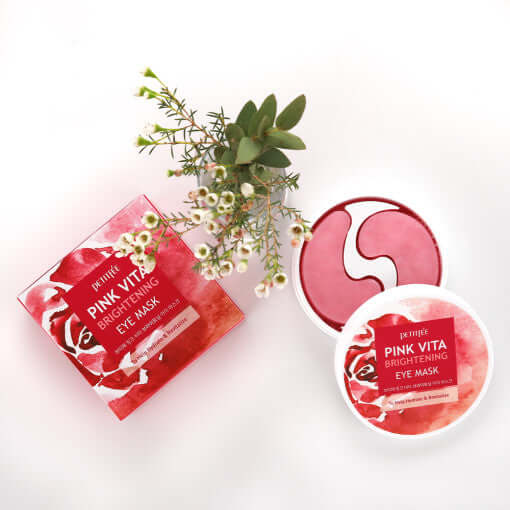 PETITFEE 粉色维他亮白眼膜