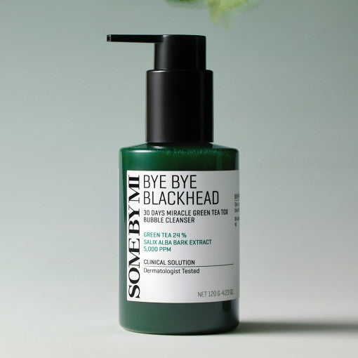 SOME BY MI Bye Bye Blackhead 30 Days Miracle Green Tea Tox Bubble Cleanser 120g