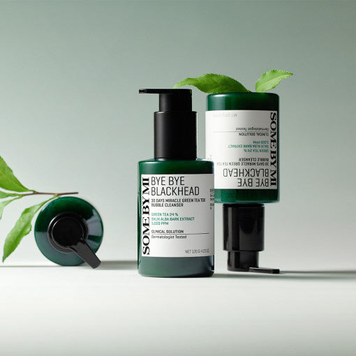 SOME BY MI Bye Bye Blackhead 30 Days Miracle Green Tea Tox Bubble Cleanser 120g