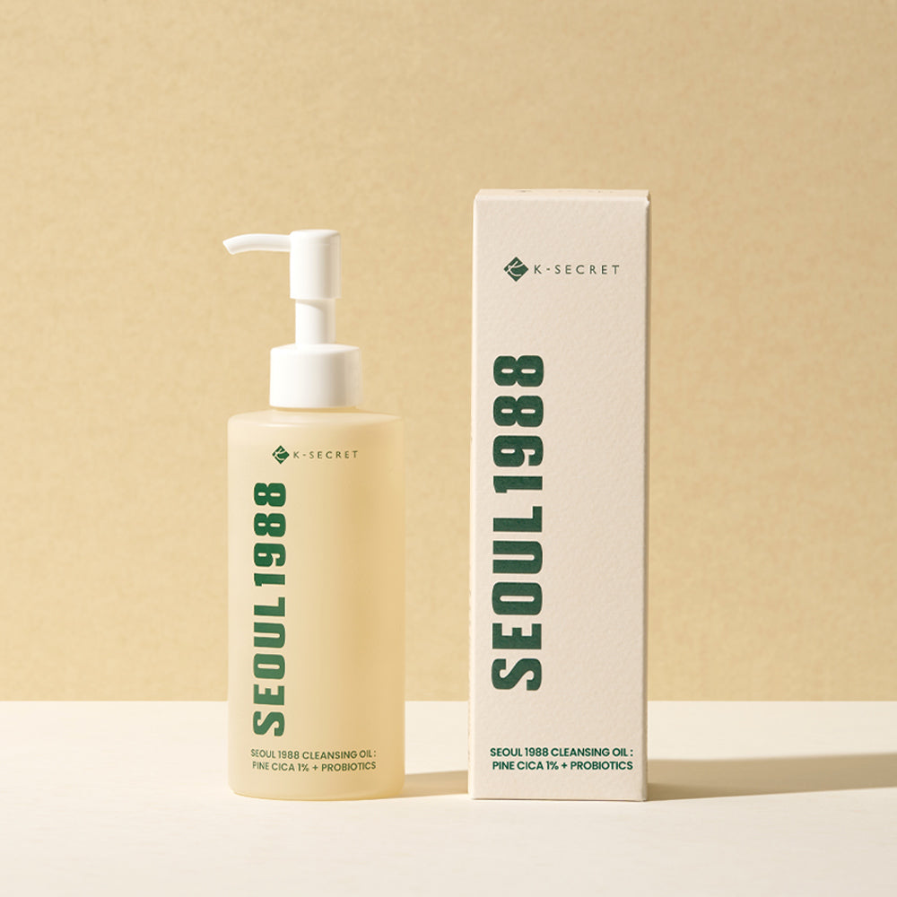 K-SECRET SEOUL 1988 卸妆油：松树积雪草 1% + 益生菌 200ml
