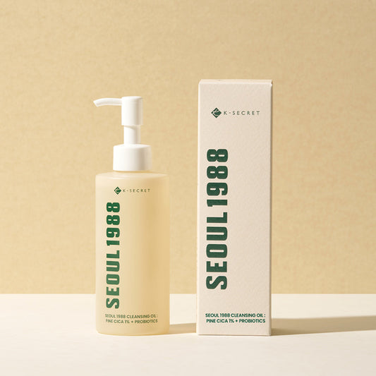 K-SECRET SEOUL 1988 卸妆油：松树积雪草 1% + 益生菌 200ml