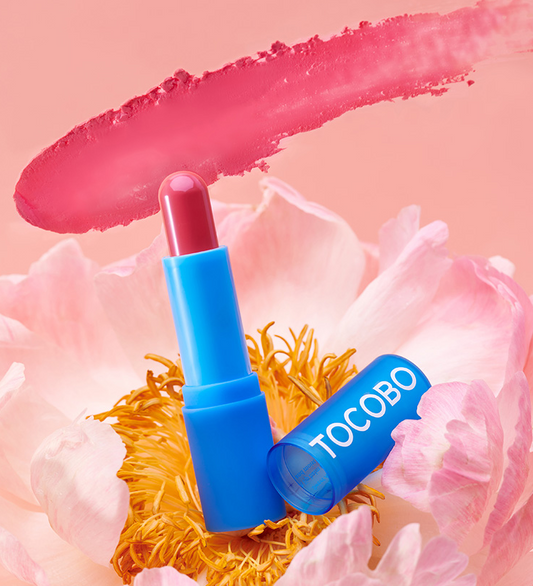 TOCOBO 玫瑰花瓣粉霜润唇膏